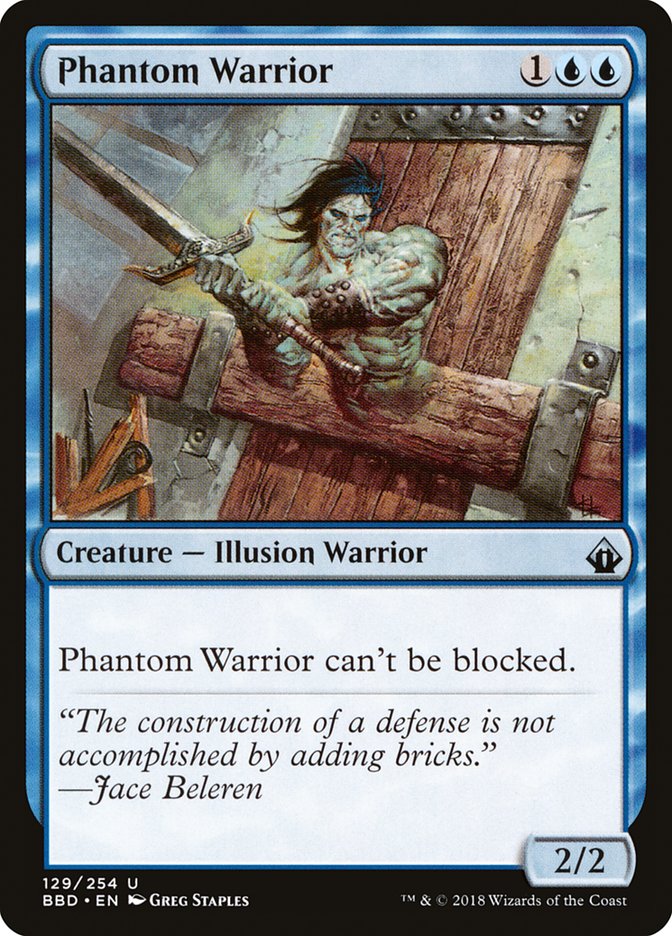 Phantom Warrior - (Foil): Battlebond