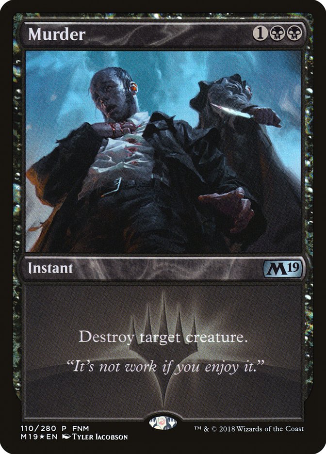 Murder (FNM) - (Foil): Core Set 2019 Promos