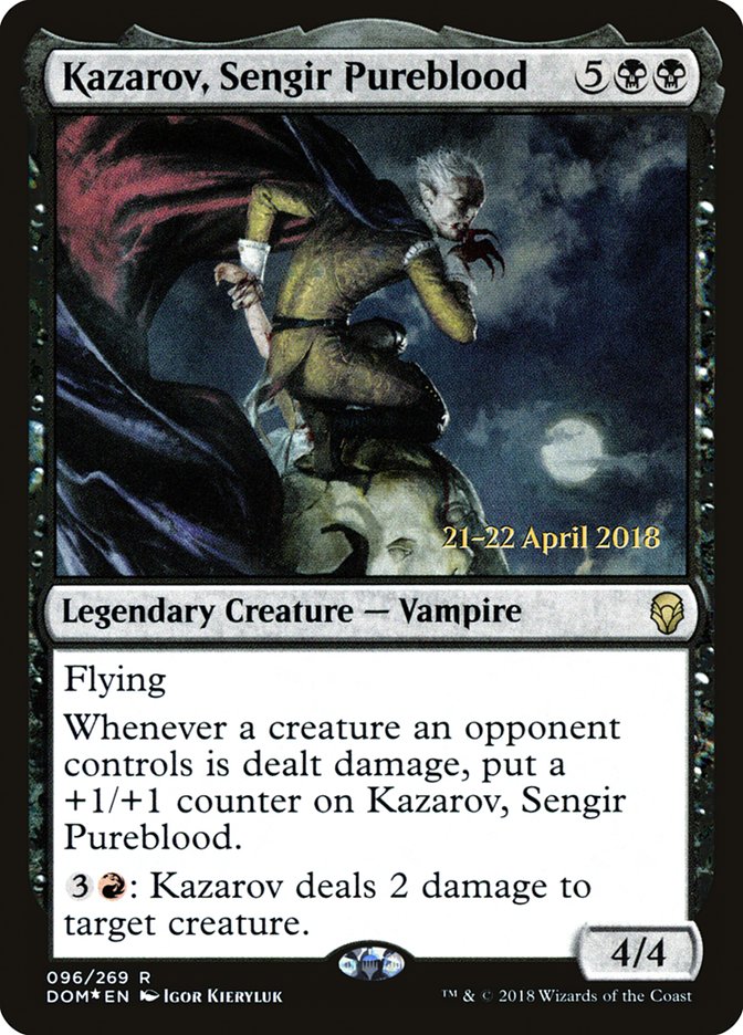 Kazarov, Sengir Pureblood (Prerelease) (Dominaria) - (Foil): Dominaria Promos
