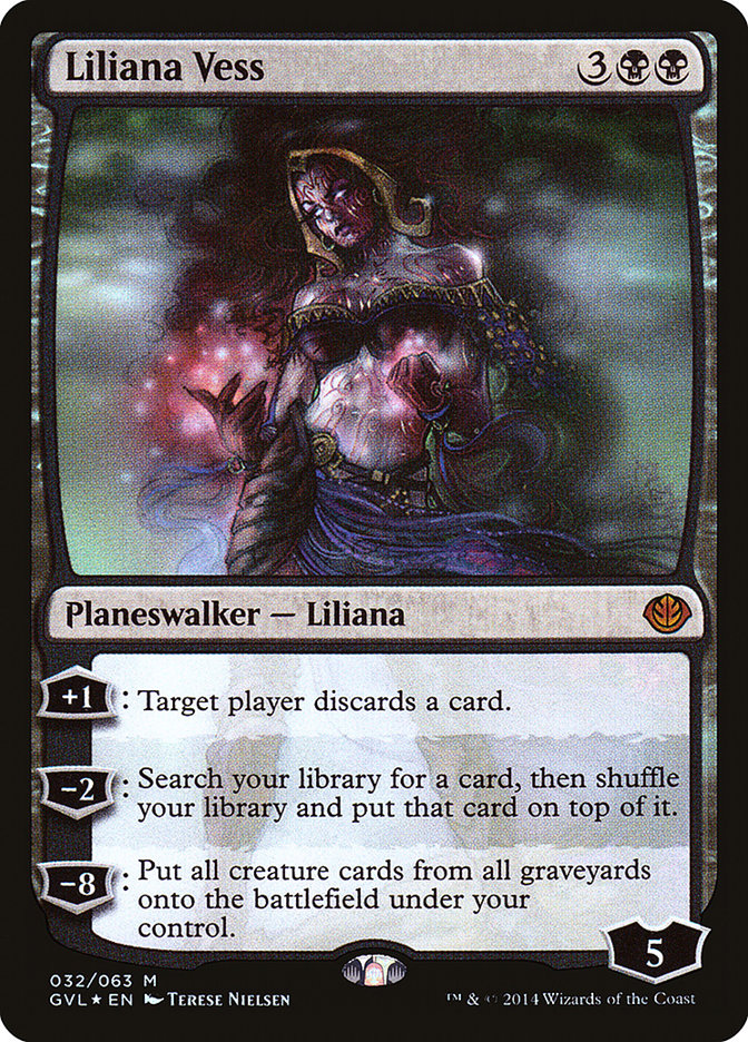 Liliana Vess - (Foil): Duel Decks Anthology: Garruk vs. Liliana