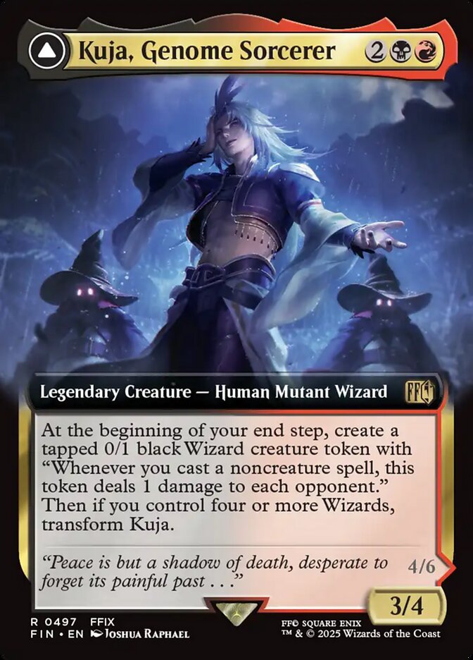 Kuja, Genome Sorcerer // Trance Kuja, Fate Defied (#497) (Extended Art) - (Foil): Final Fantasy