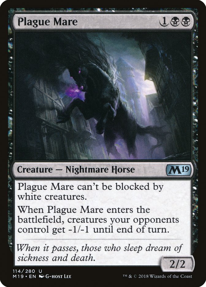 Plague Mare - (Foil): Core Set 2019