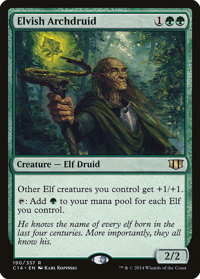 Elvish Archdruid: Commander 2014