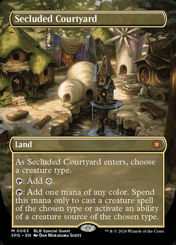 Secluded Courtyard (Borderless) - (Foil): Special Guests