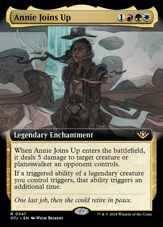 Annie Joins Up (Extended Art) - (Foil): Outlaws of Thunder Junction