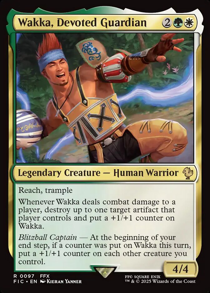 Wakka, Devoted Guardian: Final Fantasy Commander