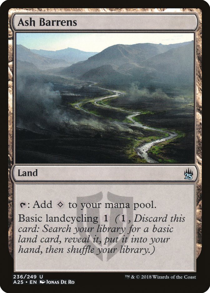 Ash Barrens - (Foil): Masters 25
