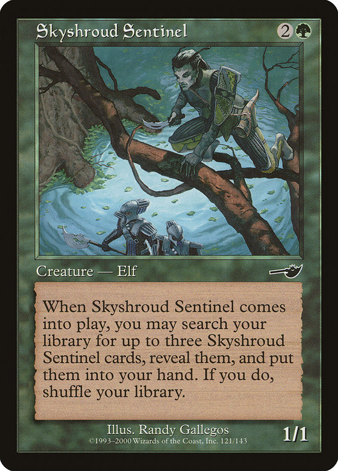 Skyshroud Sentinel - (Foil): Nemesis