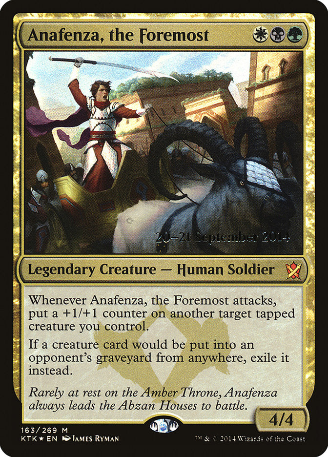 Anafenza, the Foremost (Prerelease) (Khans of Tarkir) - (Foil): Khans of Tarkir Promos
