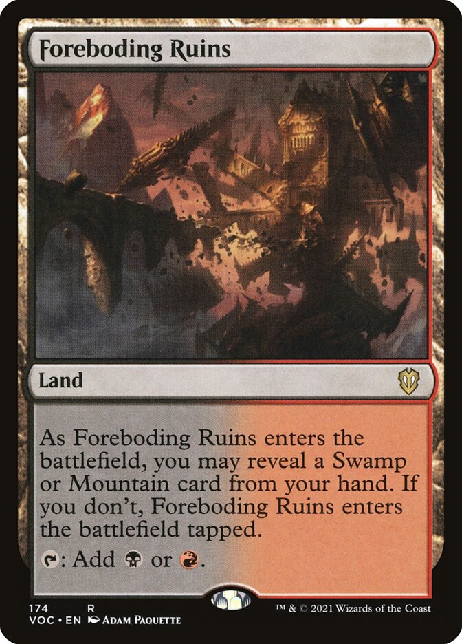 Foreboding Ruins: Crimson Vow Commander