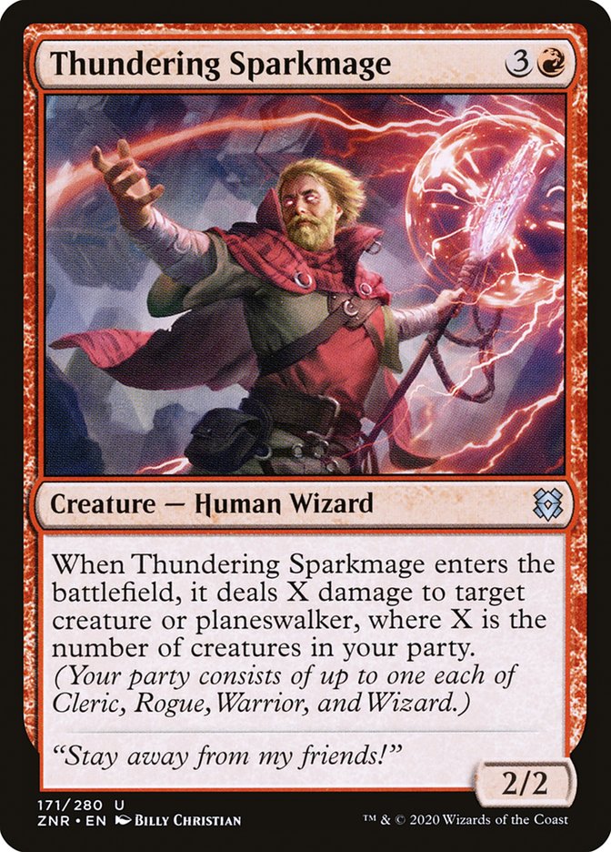 Thundering Sparkmage: Zendikar Rising
