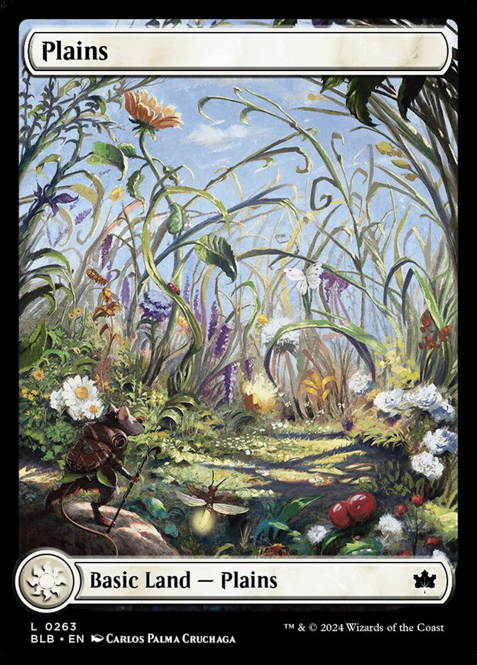 Plains (#263) (Full Art) - (Foil): Bloomburrow