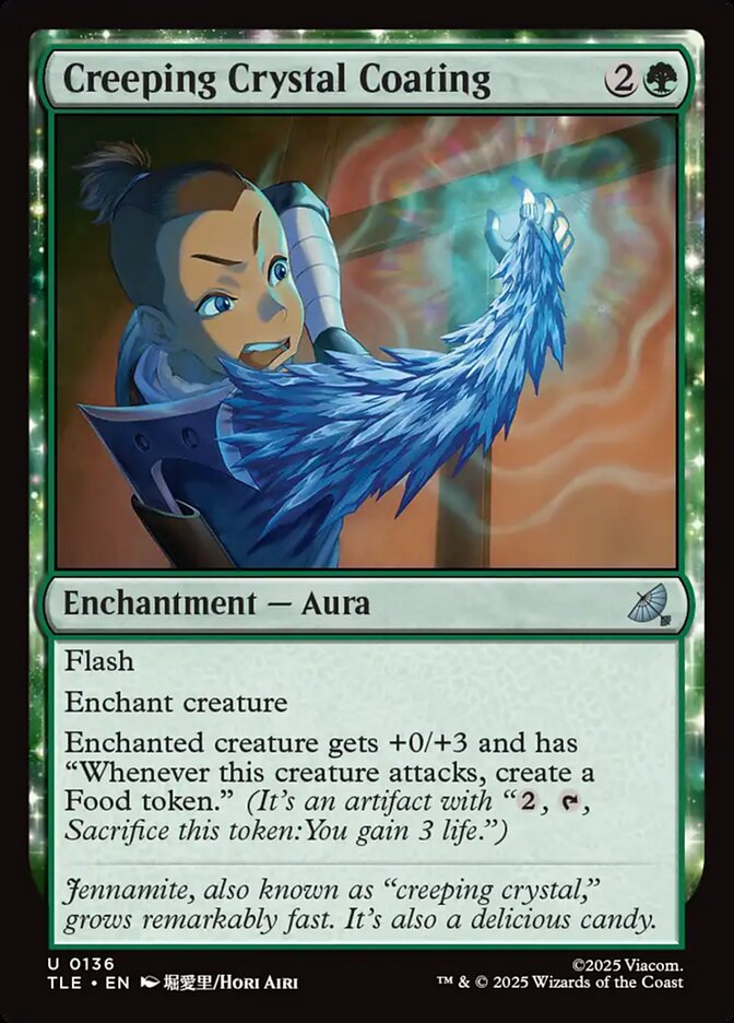 Creeping Crystal Coating - (Foil): Avatar: The Last Airbender Eternal