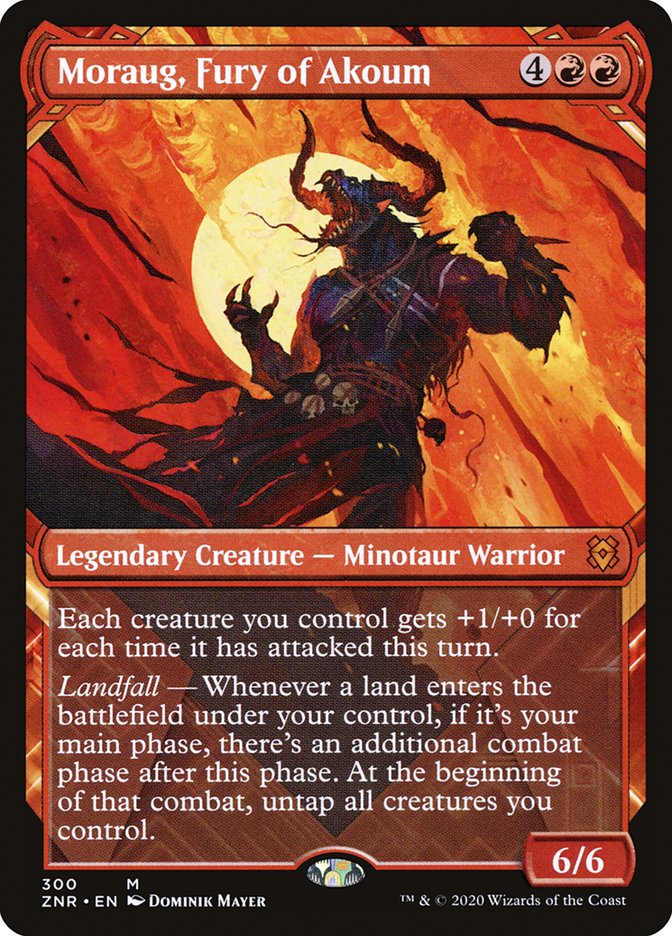 Moraug, Fury of Akoum (Showcase): Zendikar Rising