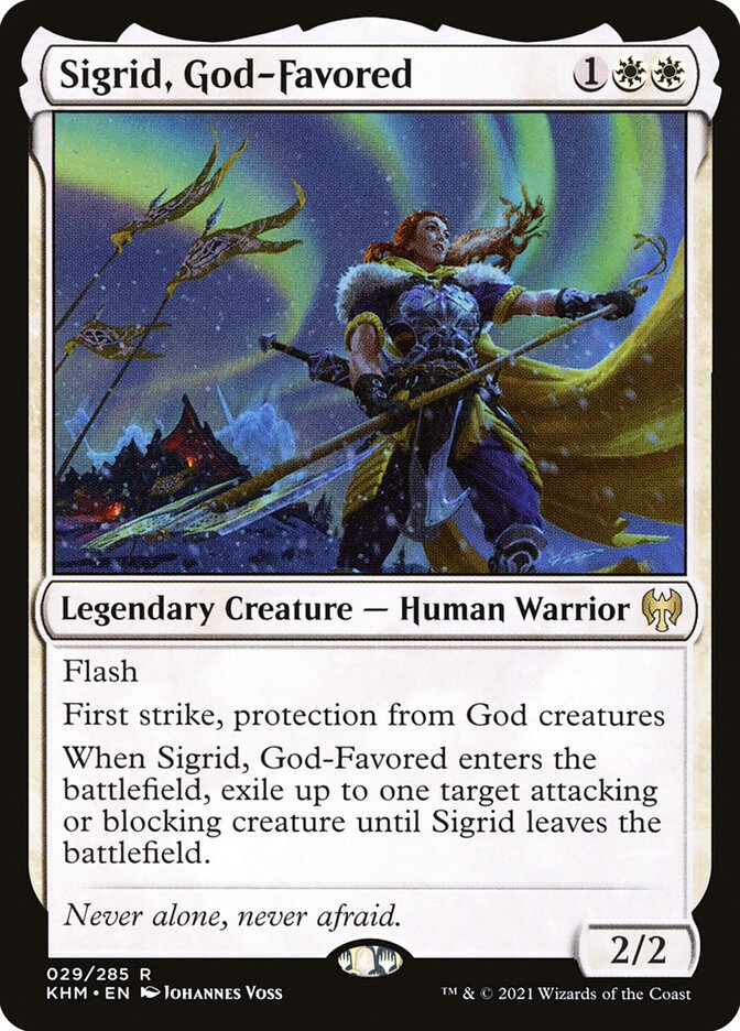 Sigrid, God-Favored - (Foil): Kaldheim