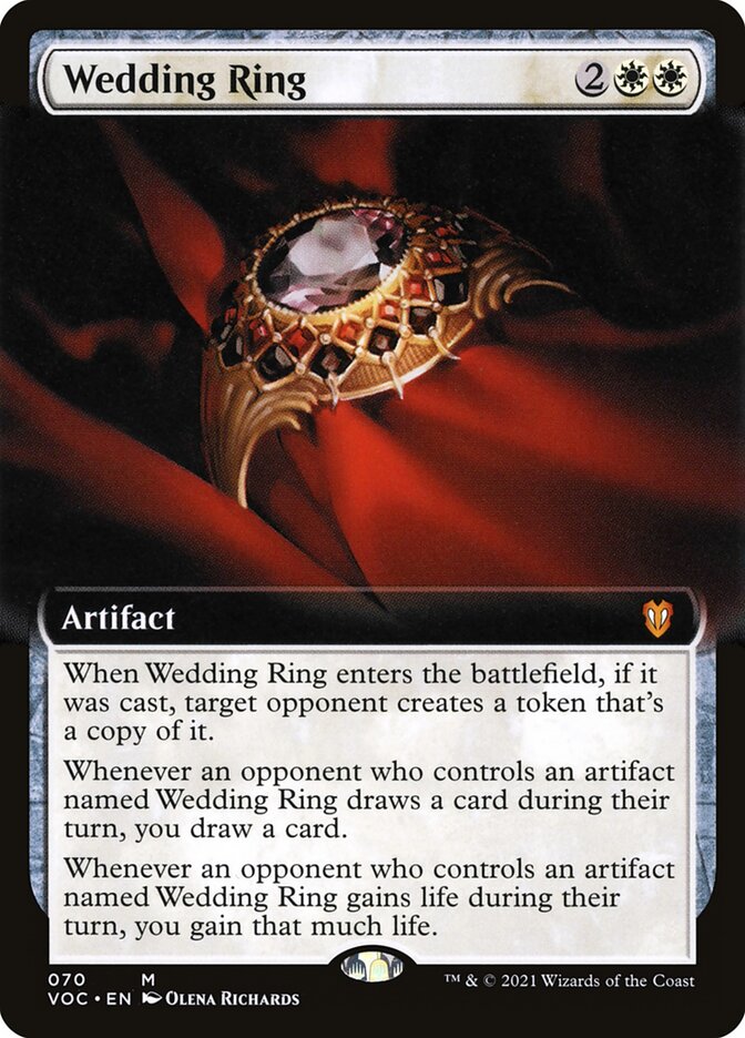 Wedding Ring (Extended Art): Crimson Vow Commander