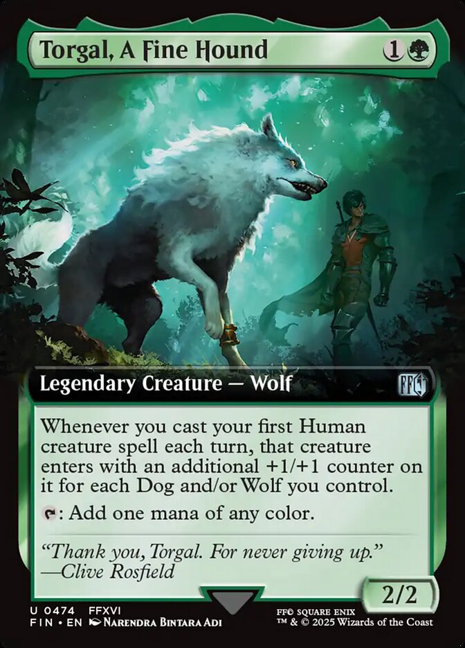 Torgal, A Fine Hound (#474) (Extended Art) - (Foil): Final Fantasy