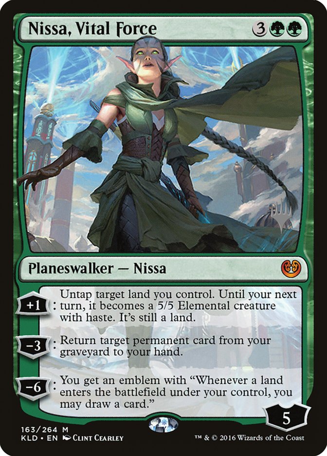Nissa, Vital Force (Promo Pack) (Kaladesh) - (Foil): Kaladesh Promos