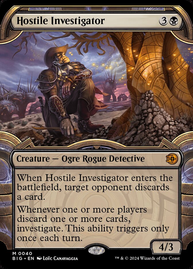 Hostile Investigator (#040) (Showcase) - (Foil): The Big Score