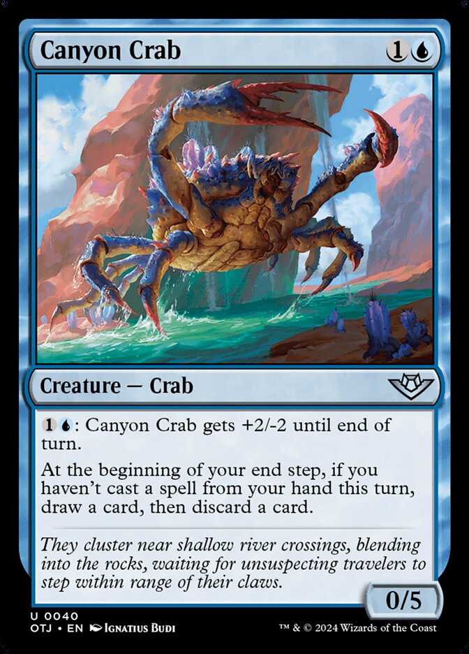 Canyon Crab - (Foil): Outlaws of Thunder Junction