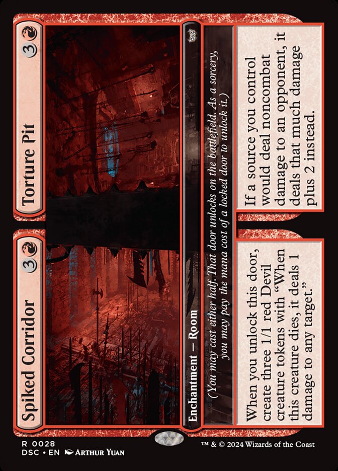Spiked Corridor // Torture Pit: Duskmourn: House of Horror Commander
