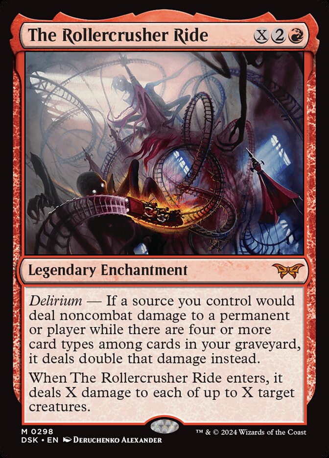 The Rollercrusher Ride (#298) - (Foil): Duskmourn: House of Horror