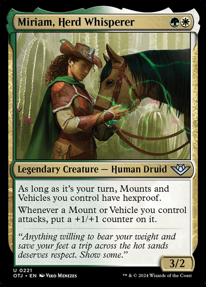 Miriam, Herd Whisperer - (Foil): Outlaws of Thunder Junction
