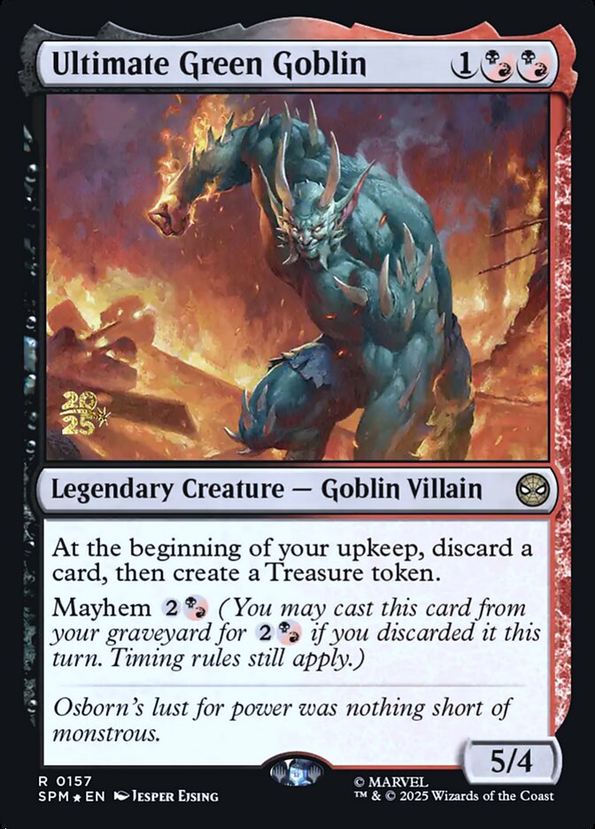 Ultimate Green Goblin (Prerelease) (Marvel's Spider-Man) - (Foil): Marvel's Spider-Man Promos