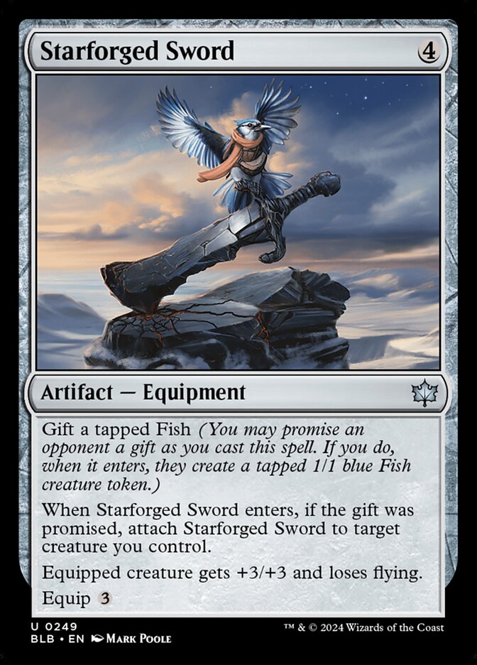 Starforged Sword - (Foil): Bloomburrow