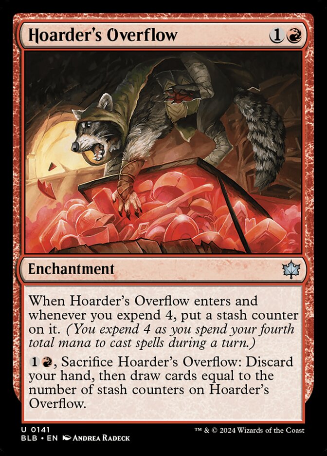Hoarder's Overflow - (Foil): Bloomburrow