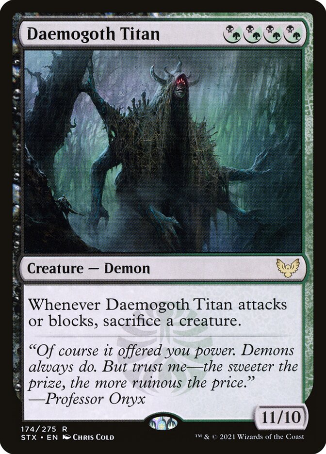 Daemogoth Titan - (Foil): Strixhaven: School of Mages