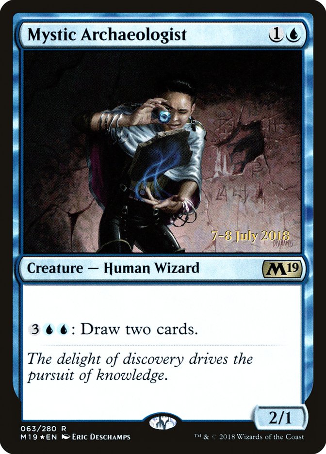 Mystic Archaeologist - (Foil): Core Set 2019 Promos