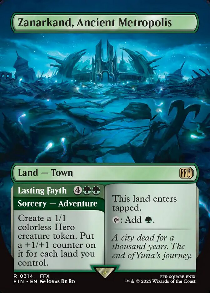 Zanarkand, Ancient Metropolis // Lasting Fayth (Borderless) - (Foil): Final Fantasy