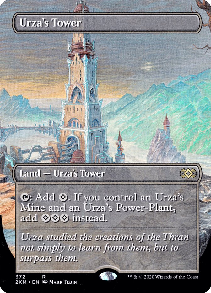 Urza's Tower (Borderless) - (Foil): Double Masters