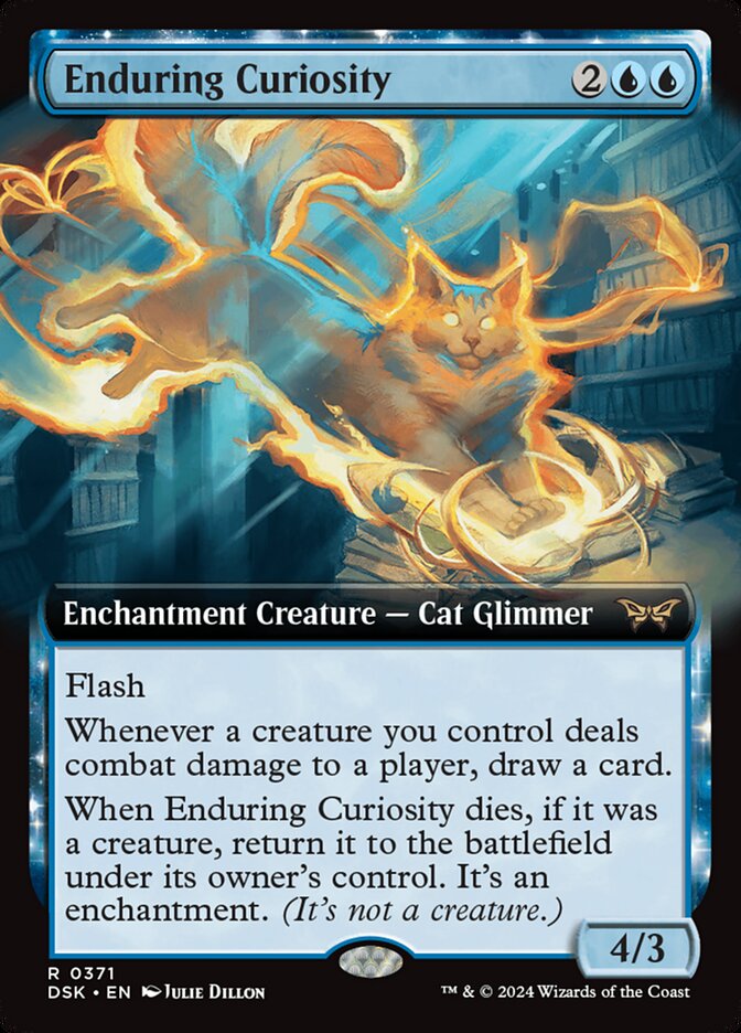 Enduring Curiosity (Extended Art): Duskmourn: House of Horror
