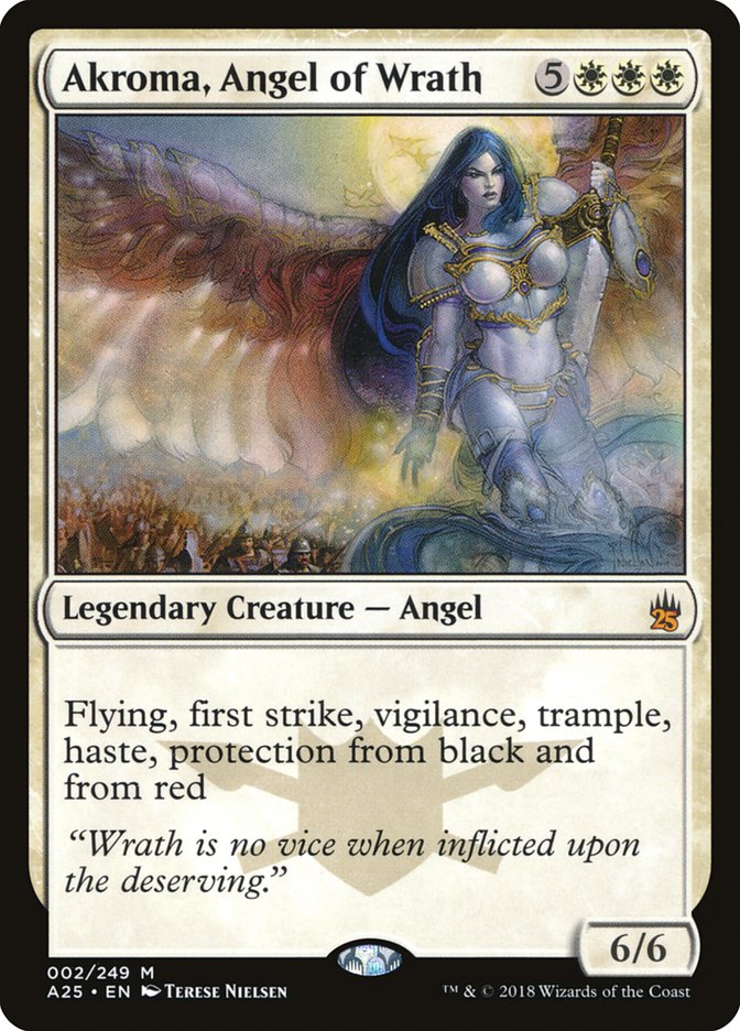Akroma, Angel of Wrath - (Foil): Masters 25