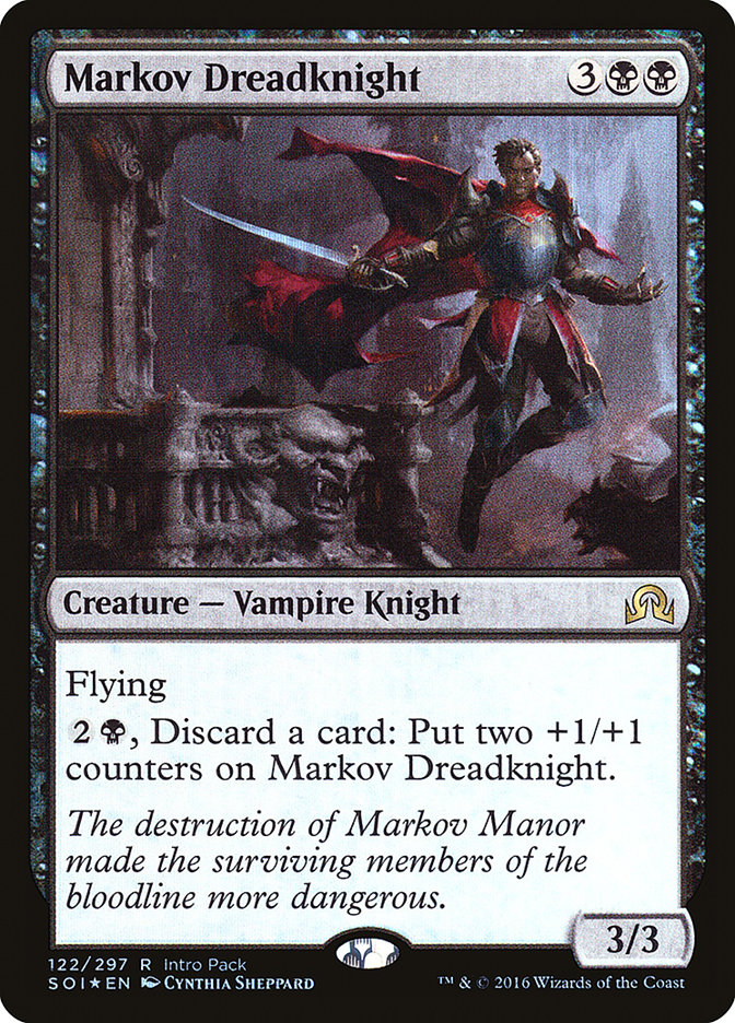 Markov Dreadknight (Intro Pack) - (Foil): Shadows over Innistrad Promos