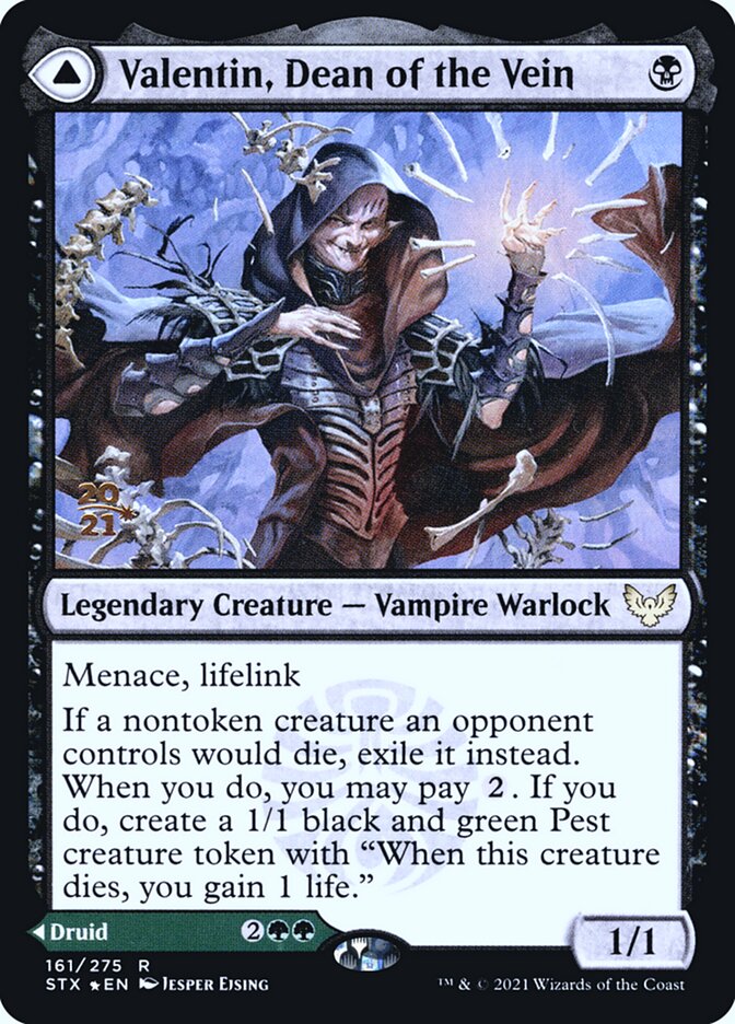 Valentin, Dean of the Vein // Lisette, Dean of the Root (Prerelease) (Strixhaven: School of Mages) - (Foil): Strixhaven: School of Mages Promos