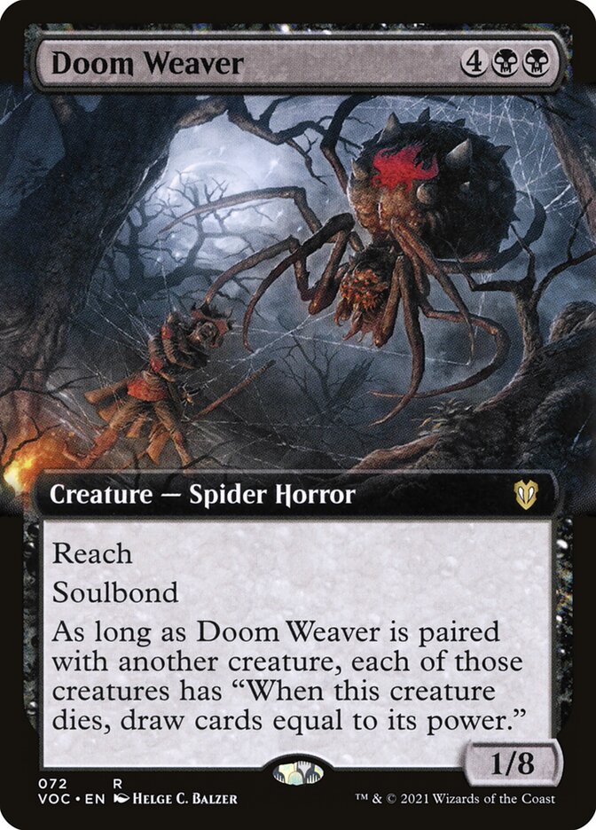 Doom Weaver (Extended Art): Crimson Vow Commander