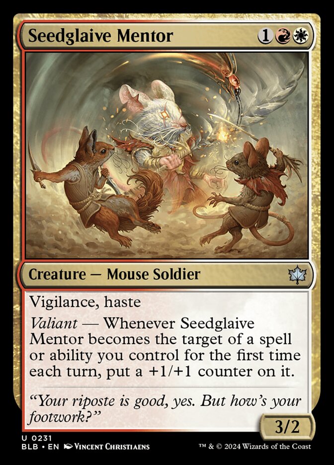 Seedglaive Mentor - (Foil): Bloomburrow