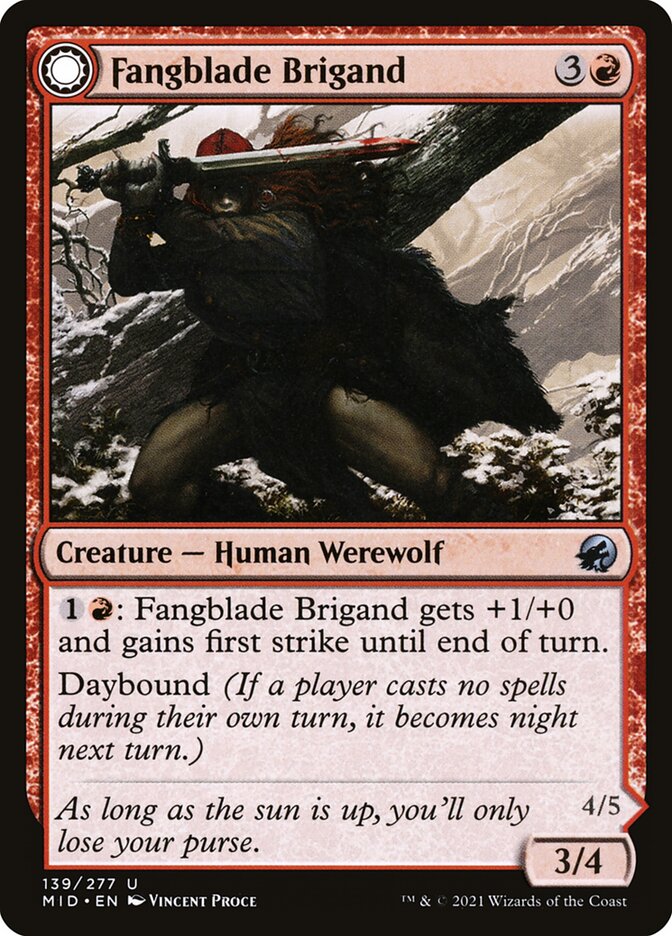 Fangblade Brigand // Fangblade Eviscerator: Innistrad: Midnight Hunt