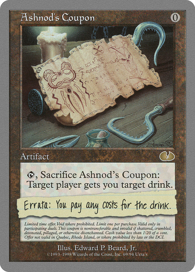 Ashnod's Coupon: Unglued