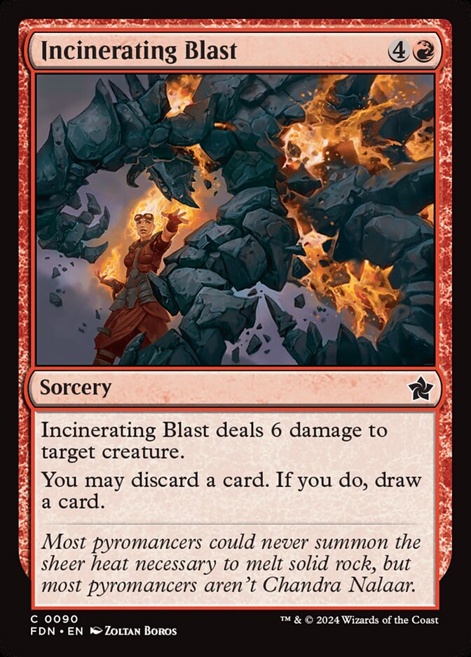 Incinerating Blast - (Foil): Foundations
