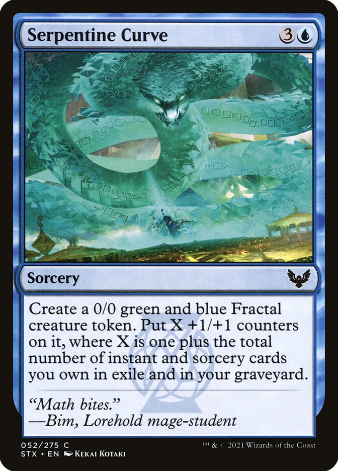 Serpentine Curve - (Foil): Strixhaven: School of Mages