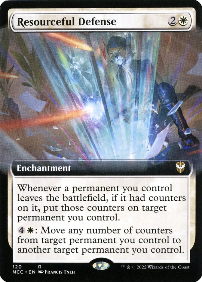 Resourceful Defense (Extended Art): New Capenna Commander