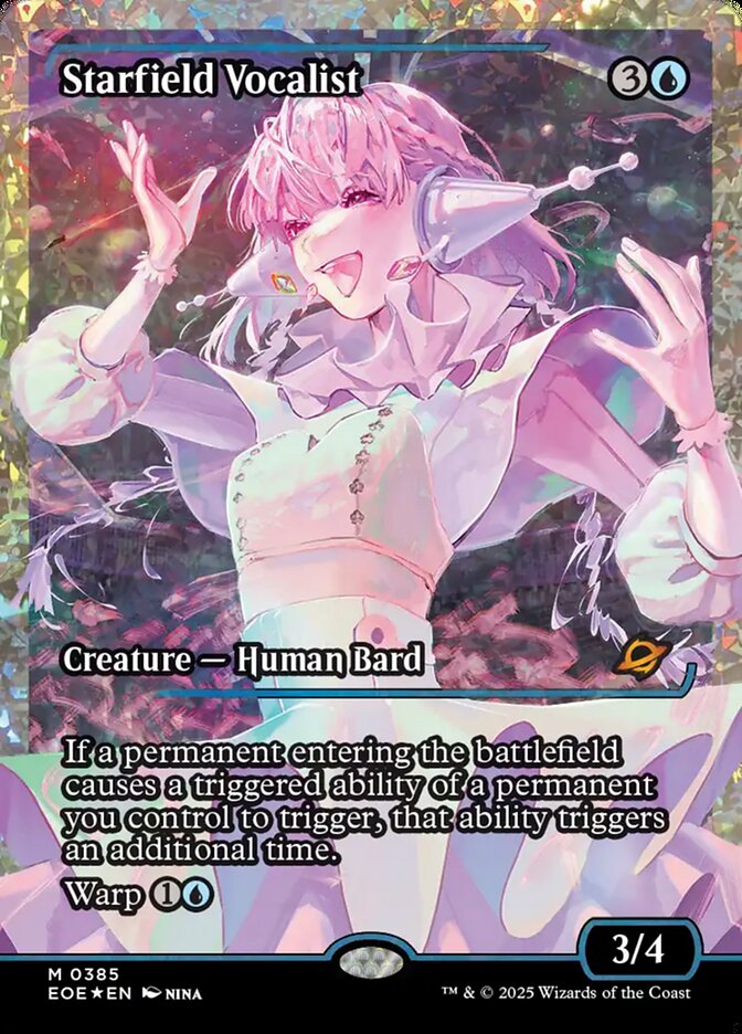 Starfield Vocalist (Showcase) (Fracture Foil) - (Foil): Edge of Eternities