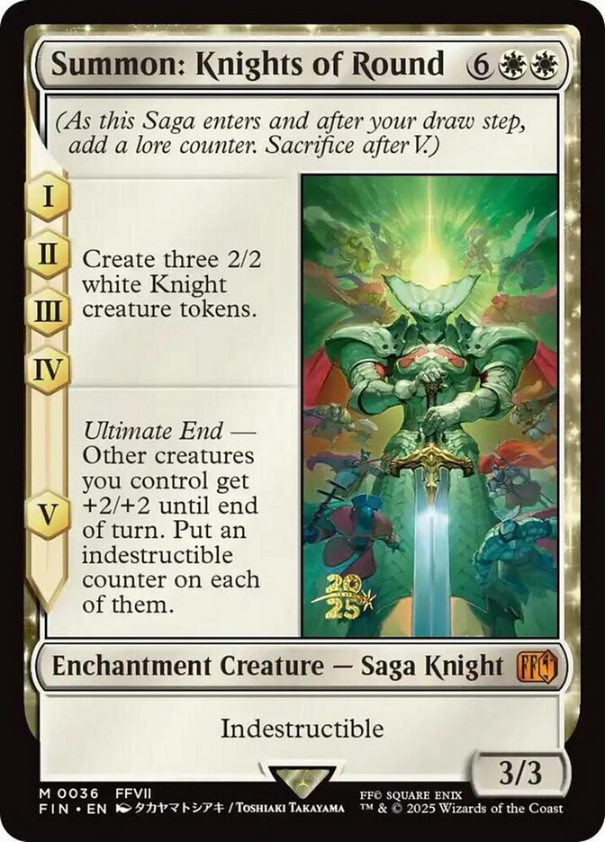 Summon: Knights of Round (Prerelease) (FINAL FANTASY) - (Foil): Final Fantasy Promos