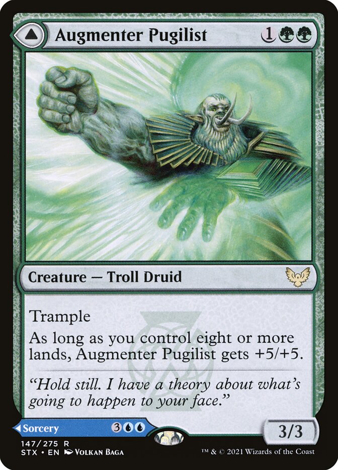 Augmenter Pugilist // Echoing Equation - (Foil): Strixhaven: School of Mages