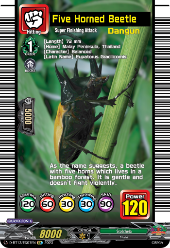 Five Horned Beetle: D Booster Set 13: Flight of Chakrabarthi