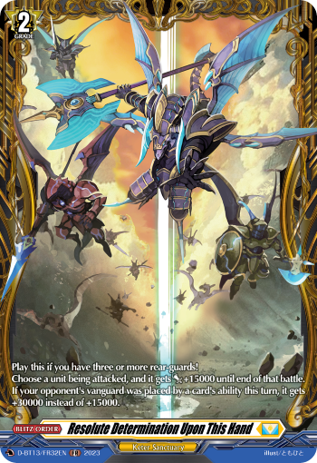 The Decisive Determination is in This Hand: D Booster Set 13: Flight of Chakrabarthi